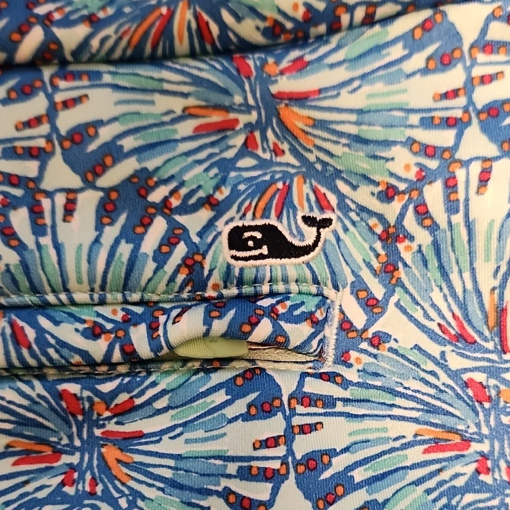 Vineyard Vines Blue Soft Knit Colorful Blue Patterned Skirt Shorts and Pockets